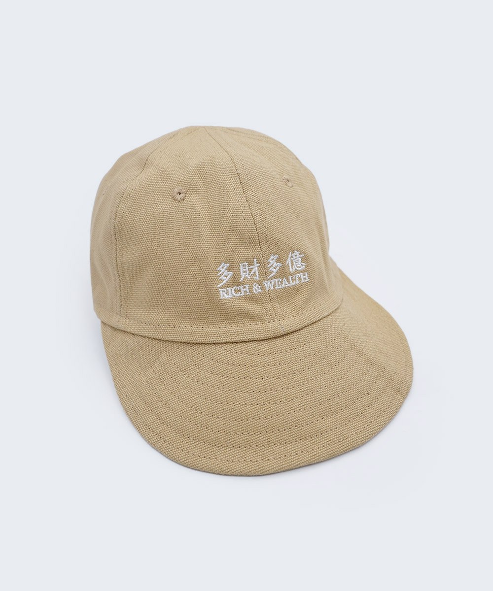 多財多億短簷六片帽