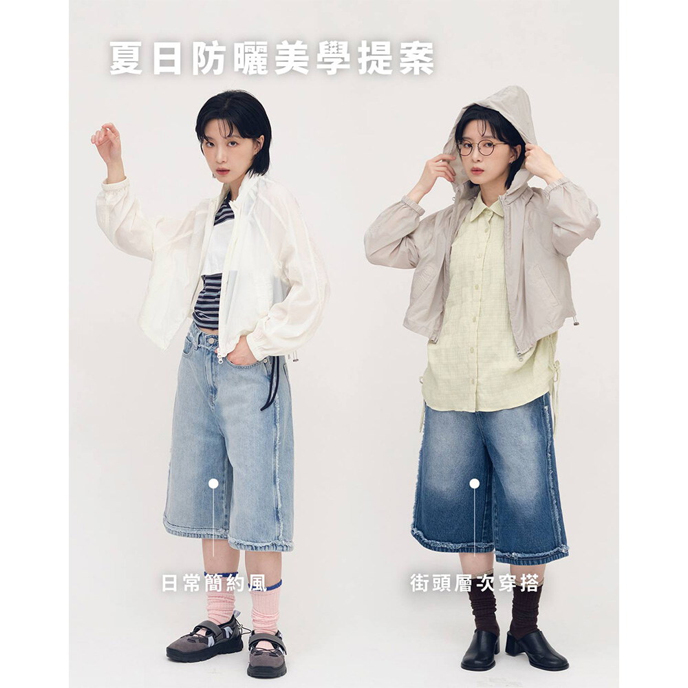 2 WAY可拆帽防曬外套