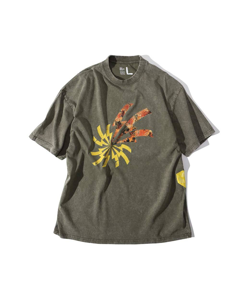 水洗印花上衣 THE HANA-02 WASHED TEE