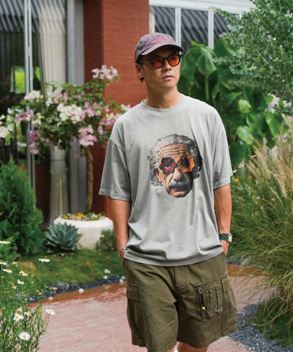 愛因斯坦印花上衣 THE ALBERT WASHED TEE