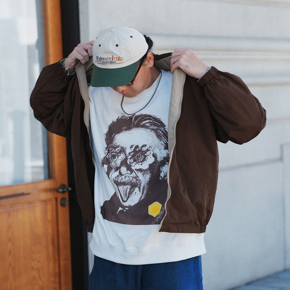 愛因斯坦印花大學TEE THE ALBERT SWEATSHIRT