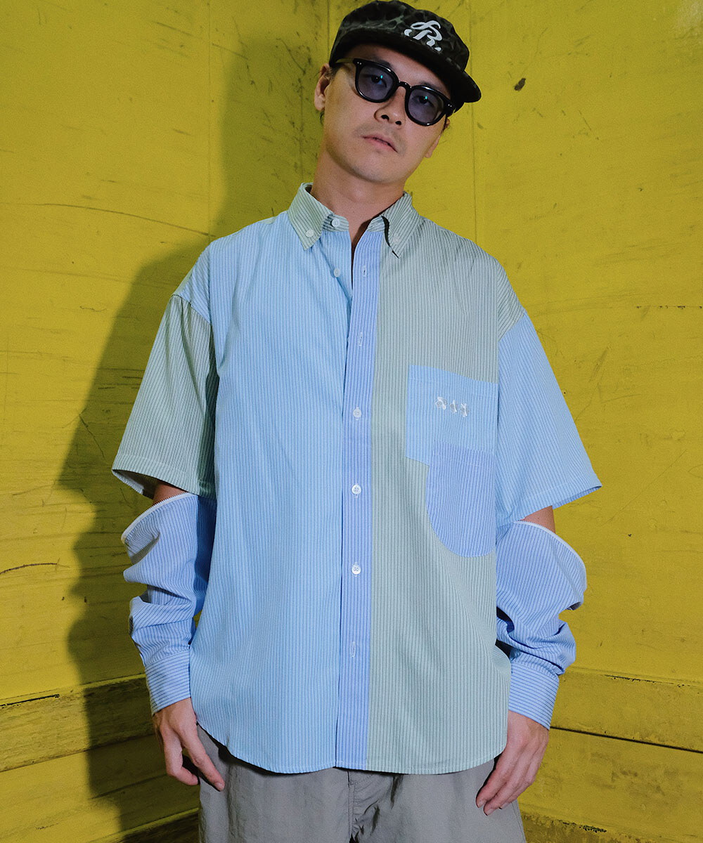 拼色 2WAY 可拆袖襯衫 Crazy 2way BD Shirt