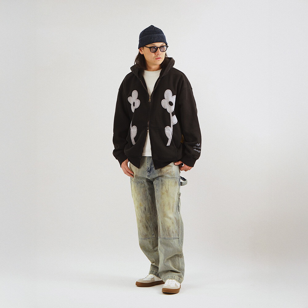 花卉印花連帽外套 Flower Printed Hoodie