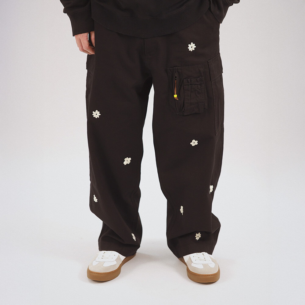 3SB1602-261 花卉休閒工裝褲 Easy Flower Cargo Pants