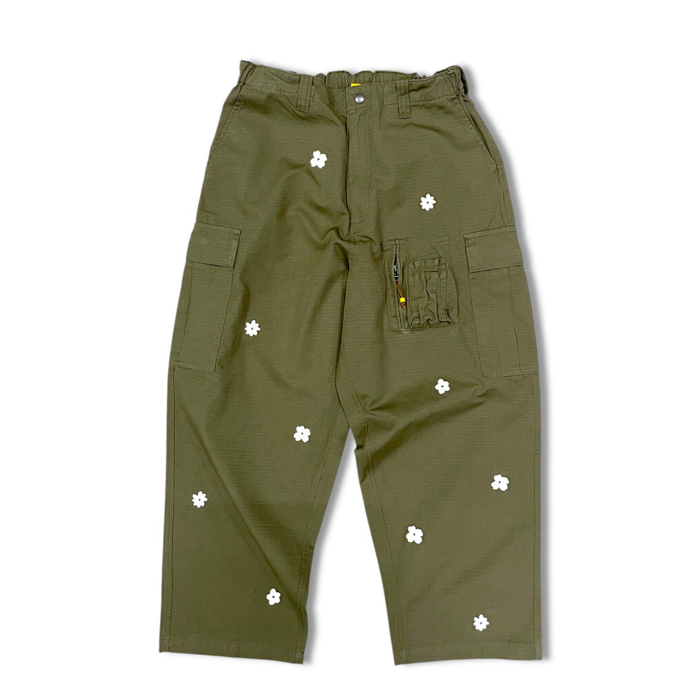 花卉休閒工裝褲 Easy Flower Cargo Pants