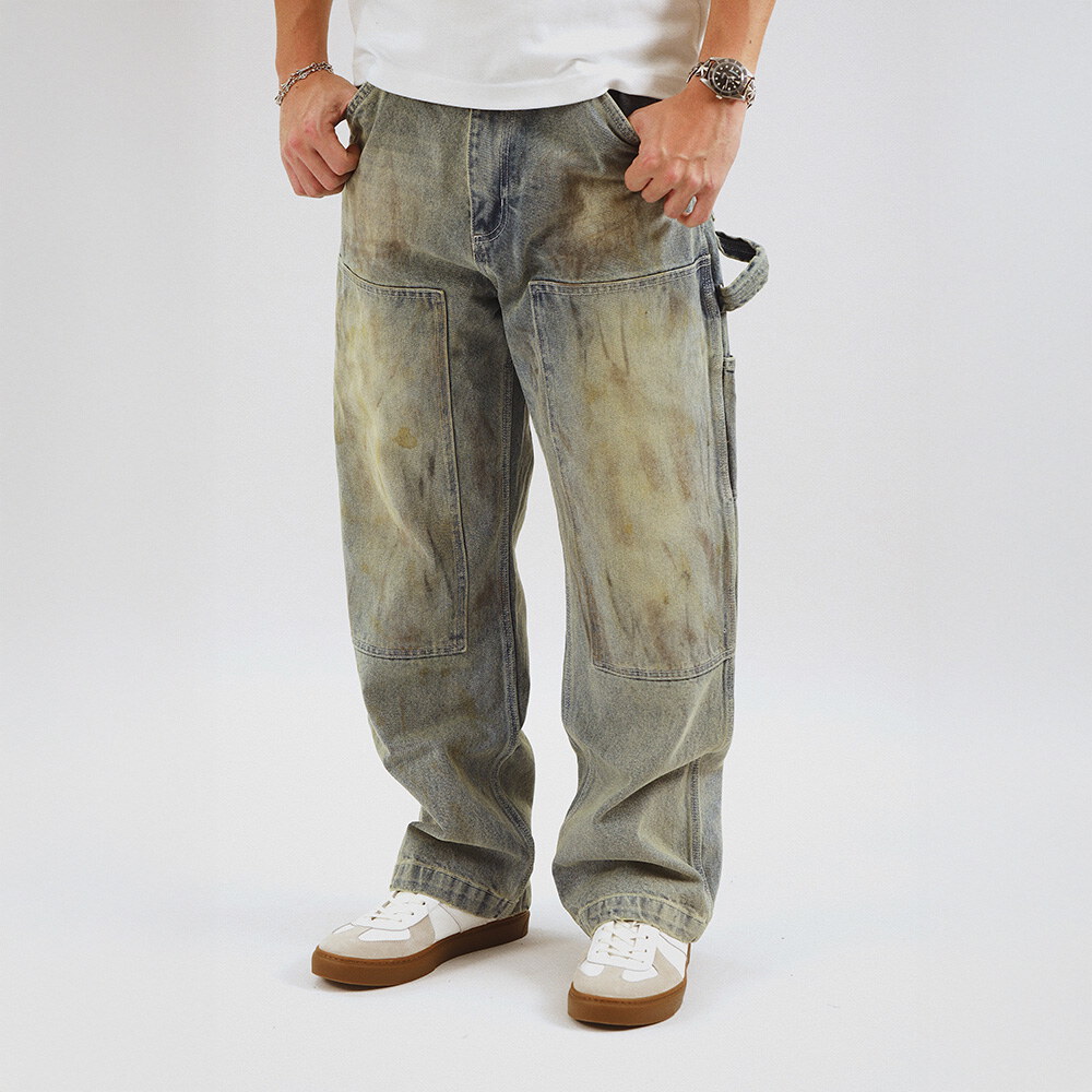 花朵丹寧長褲 The Beezy Painter Denim Pants