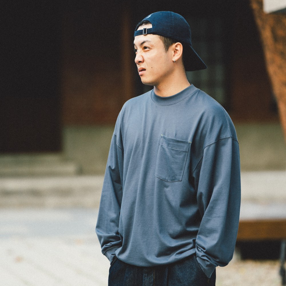 反車線口袋長T REV-Pocket L Tee