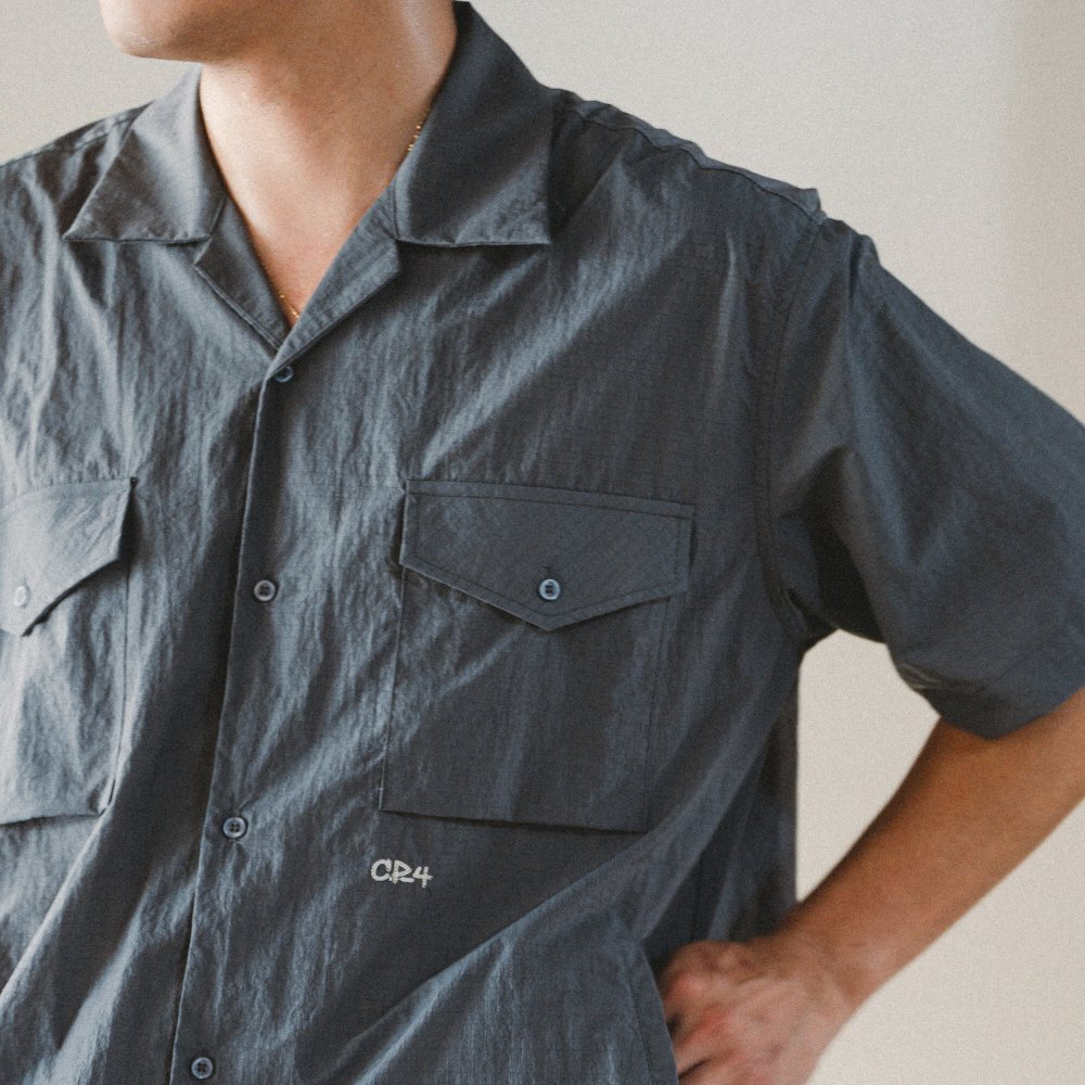 防潑水開領襯衫 Metallic Grid Shirt