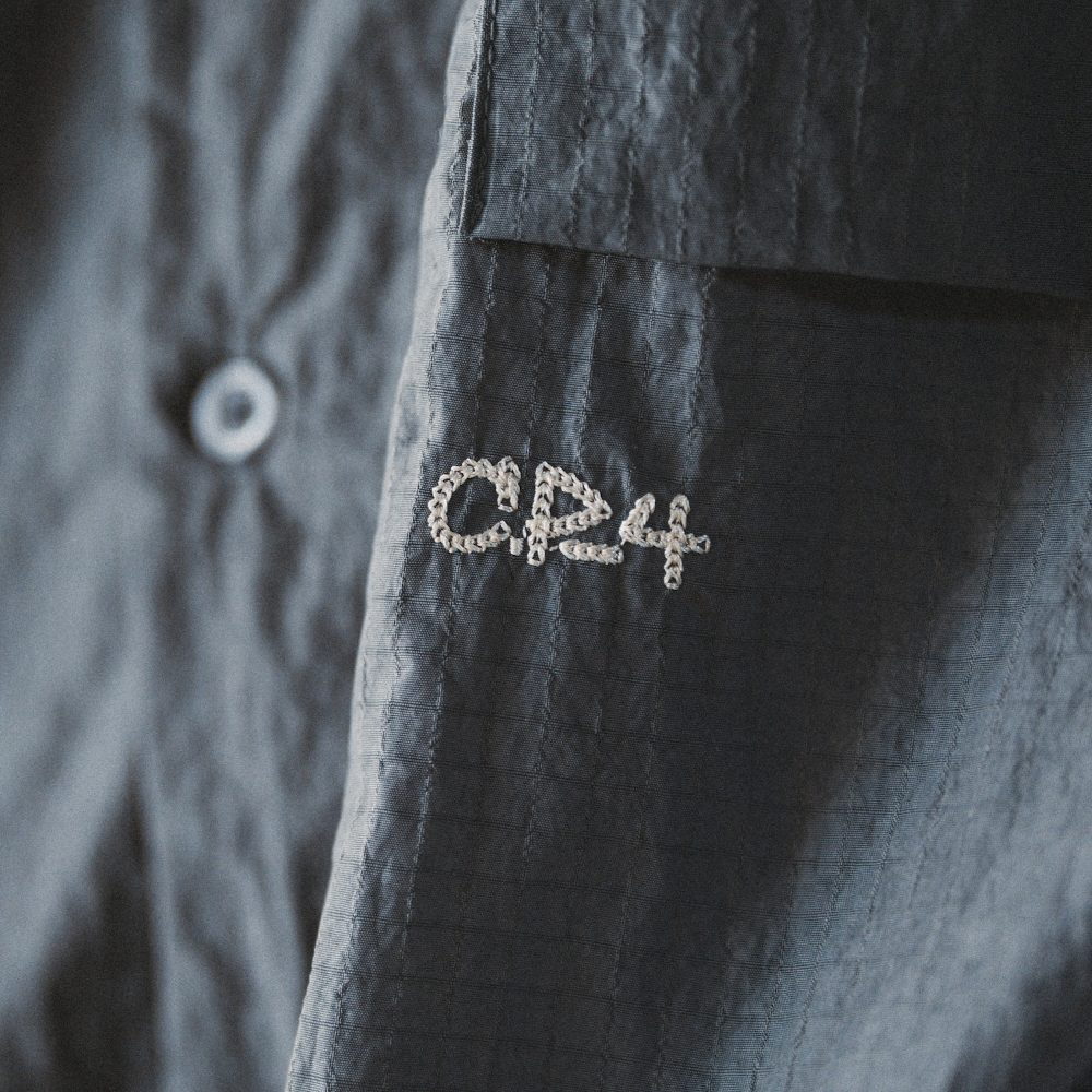 防潑水開領襯衫 Metallic Grid Shirt