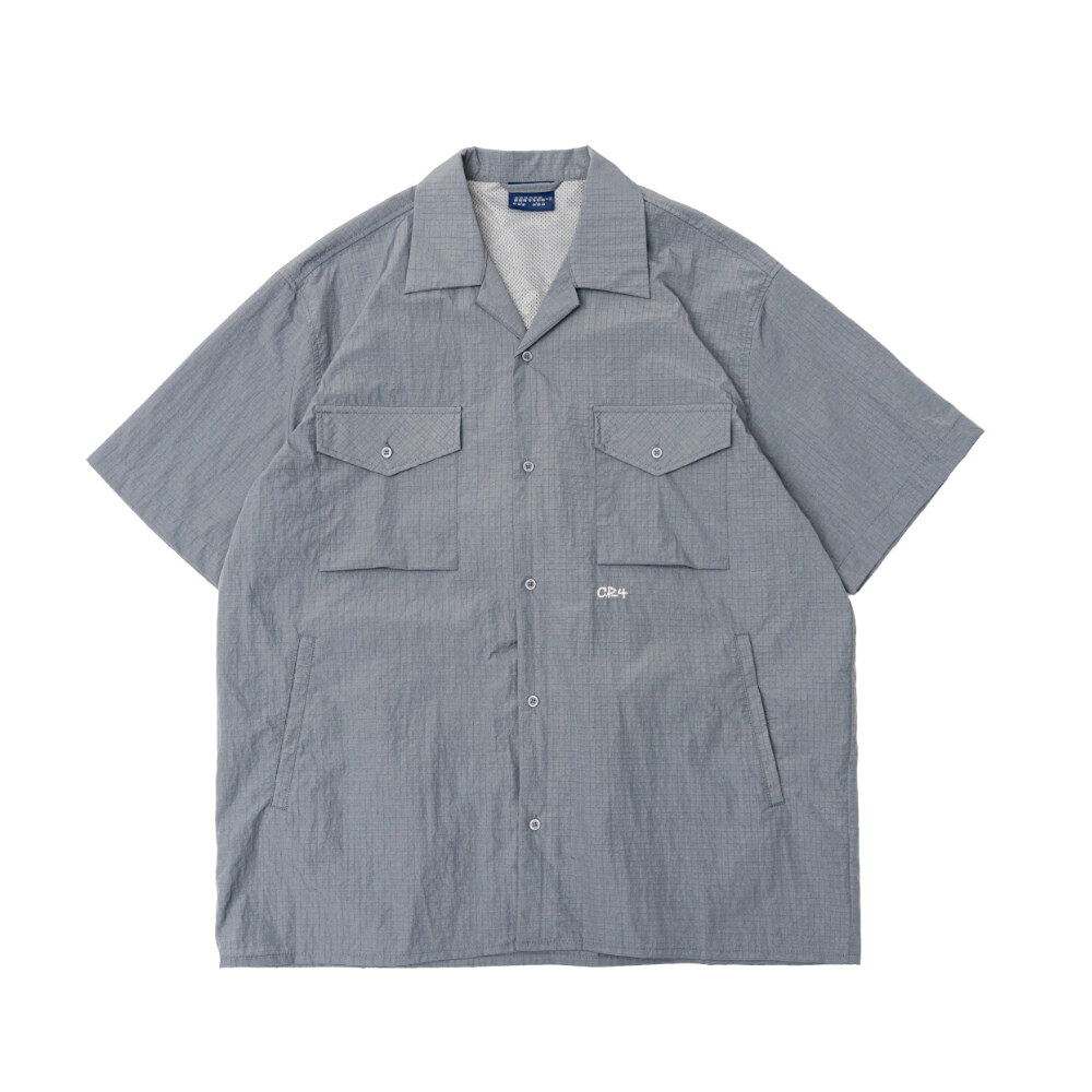 防潑水開領襯衫 Metallic Grid Shirt