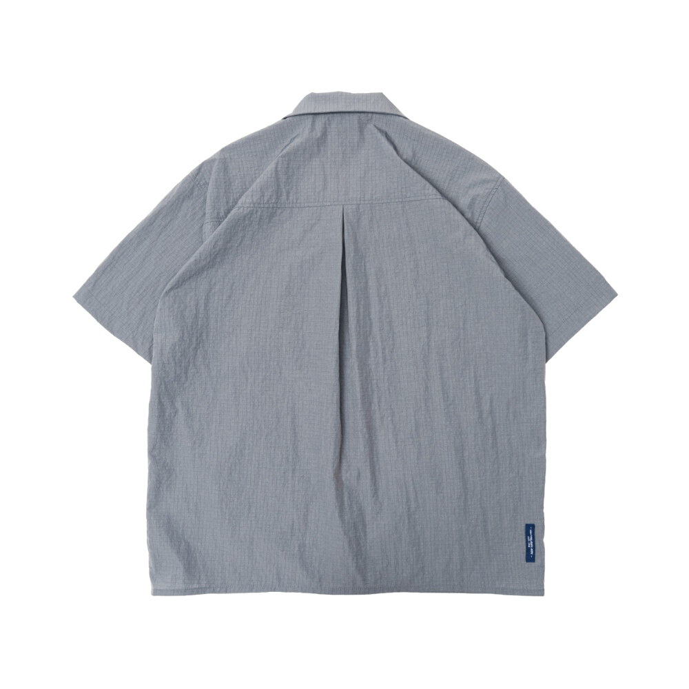 防潑水開領襯衫 Metallic Grid Shirt