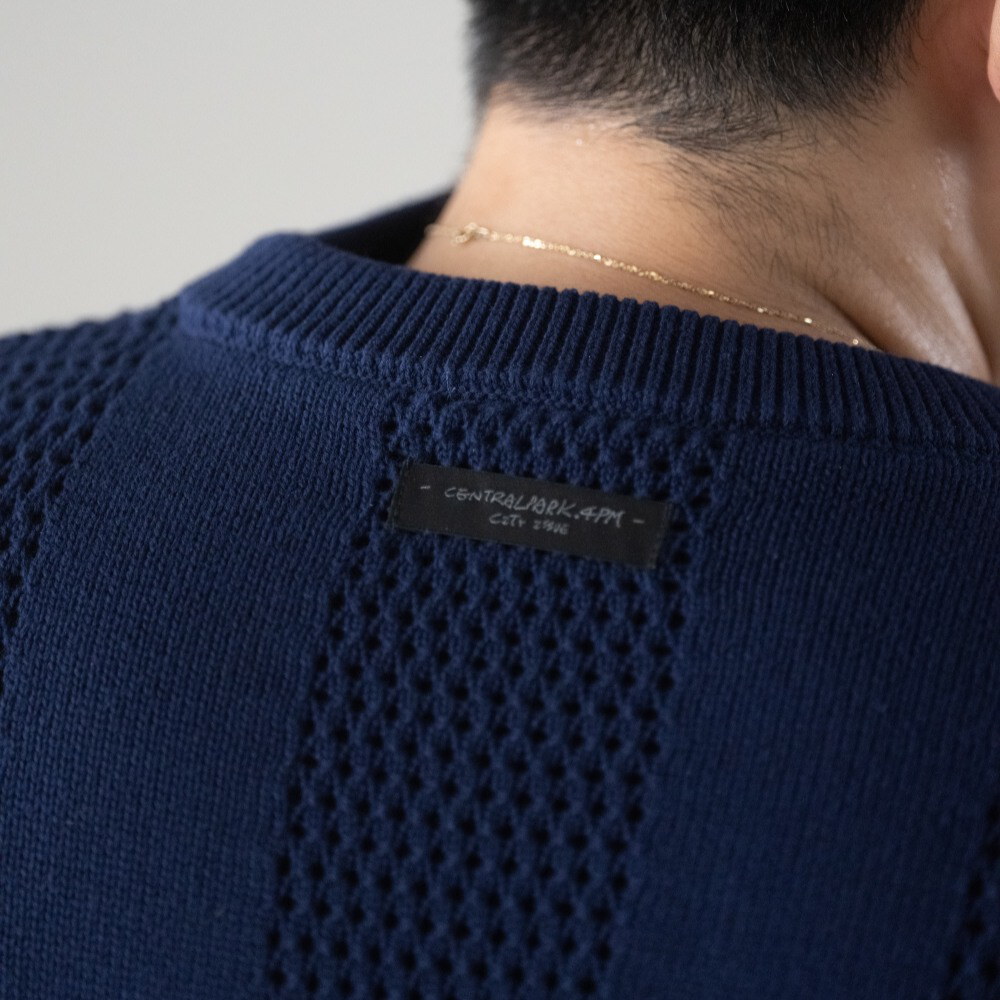 簍空針織上衣 Crew Neck Knit Tee'26