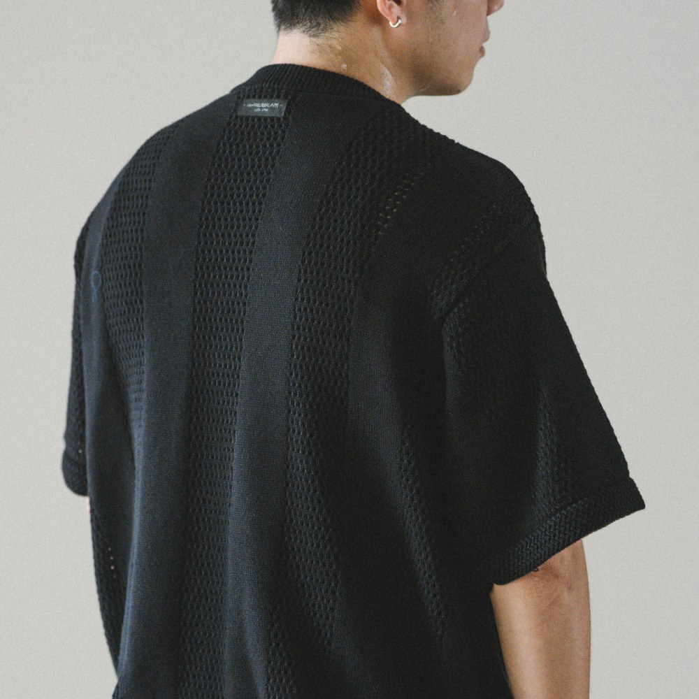 簍空針織上衣 Crew Neck Knit Tee'26