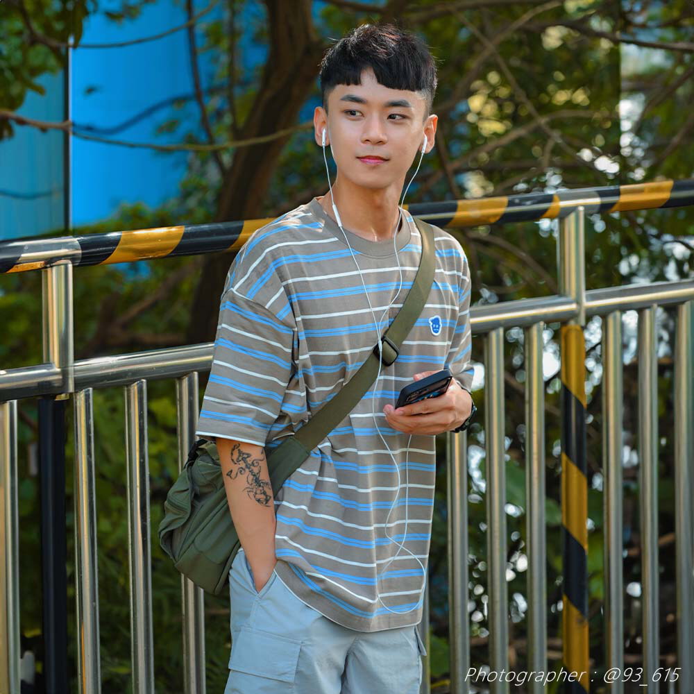 小P社長條紋短袖TEE