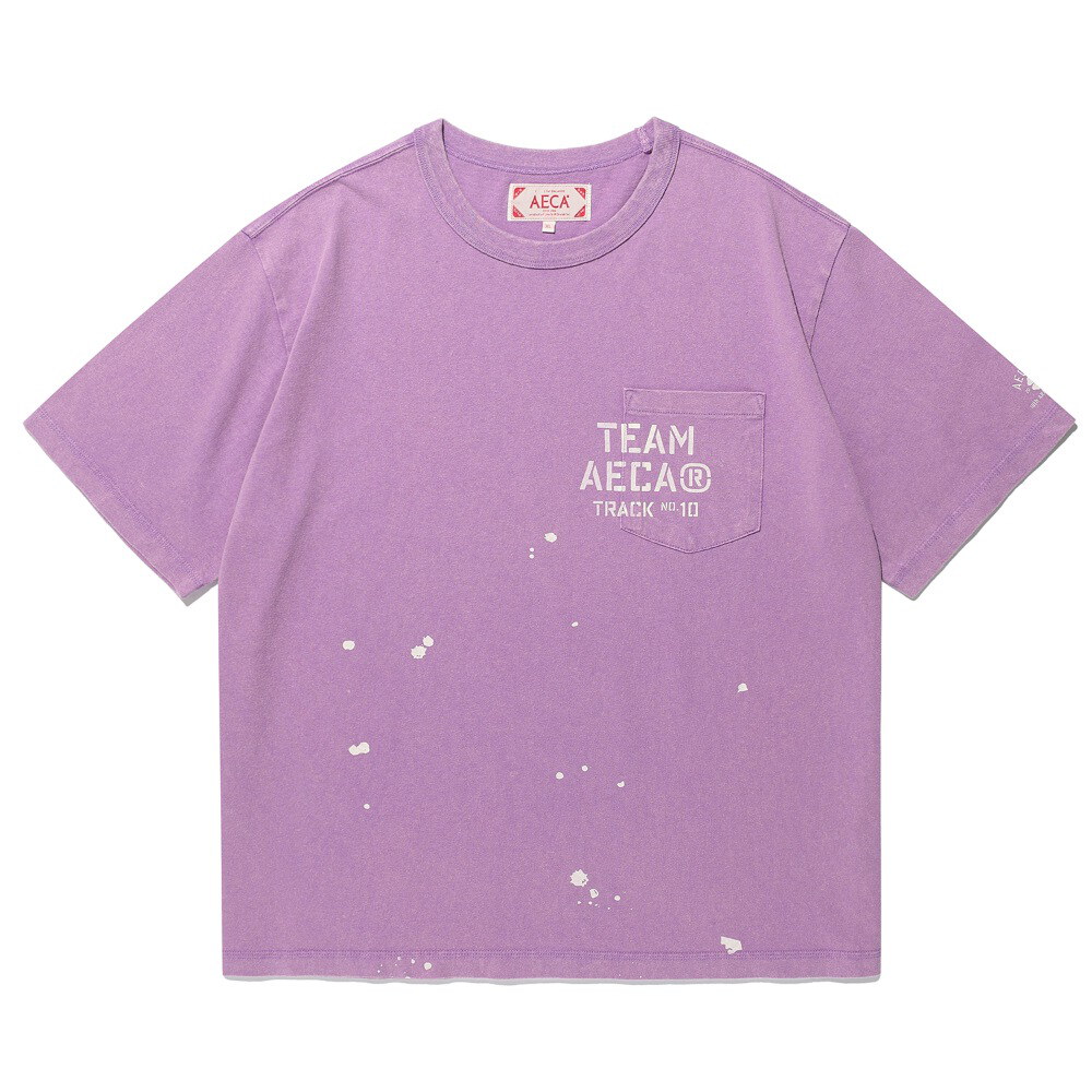 口袋短TEE TEAM AECA POCKET PAINTED HALF SLEEVE TEE
