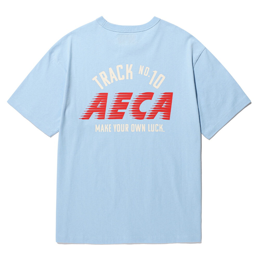 水洗印花短TEE TRACK NO.10 AECA HALF SLEEVE TEE