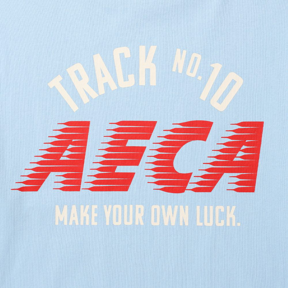 水洗印花短TEE TRACK NO.10 AECA HALF SLEEVE TEE