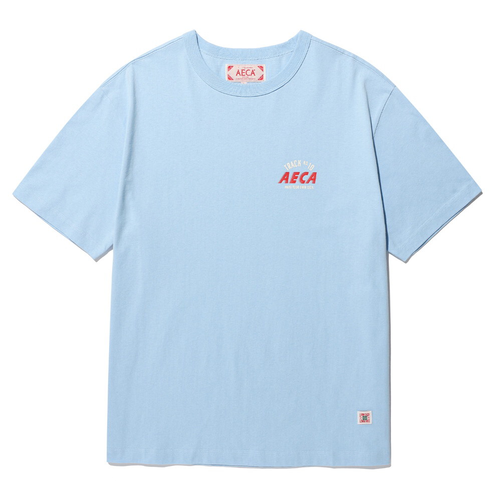 水洗印花短TEE TRACK NO.10 AECA HALF SLEEVE TEE