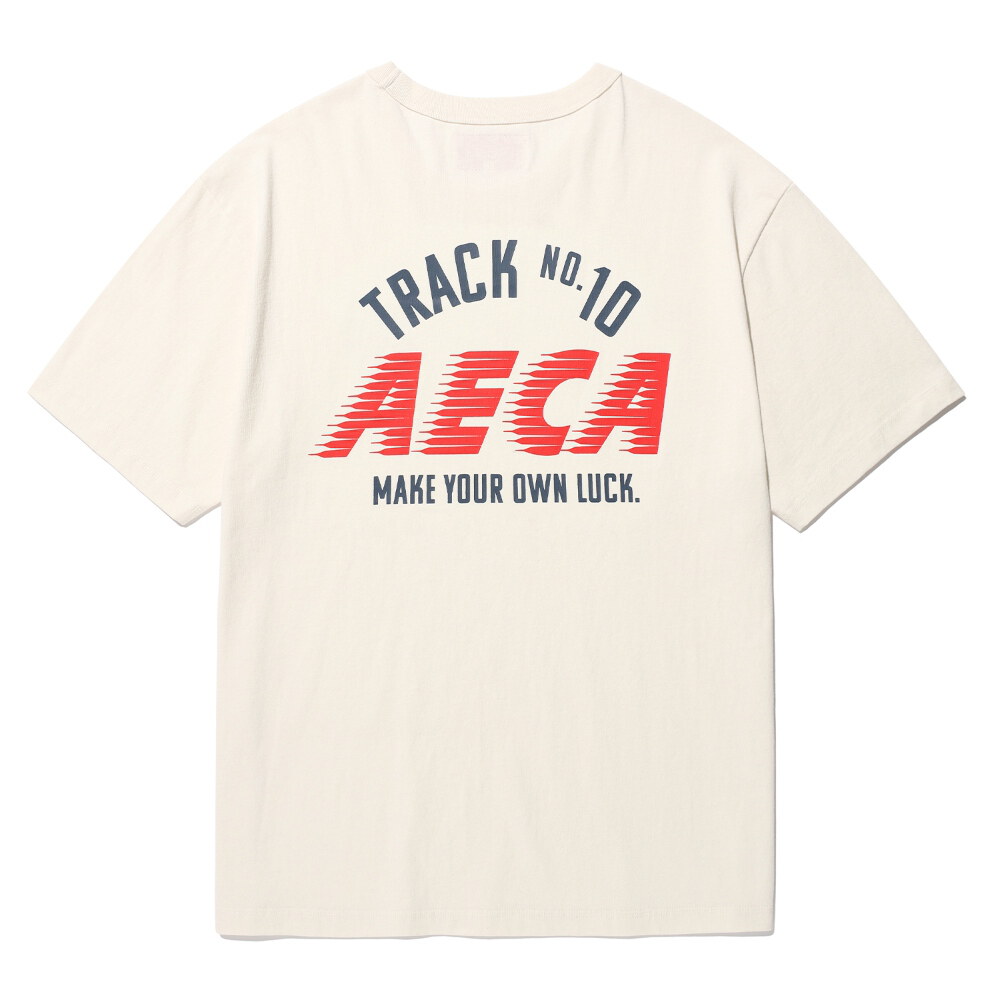水洗印花短TEE TRACK NO.10 AECA HALF SLEEVE TEE