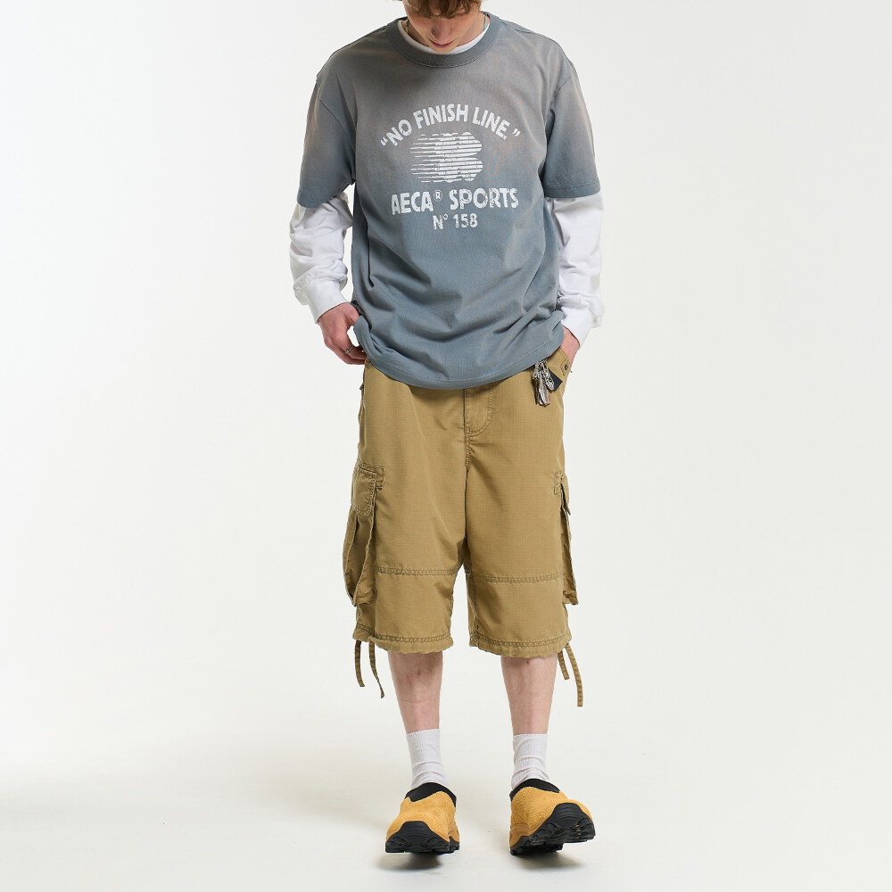 水洗印花短TEE NO FINISH LINE WASHED HALF SLEEVE TEE