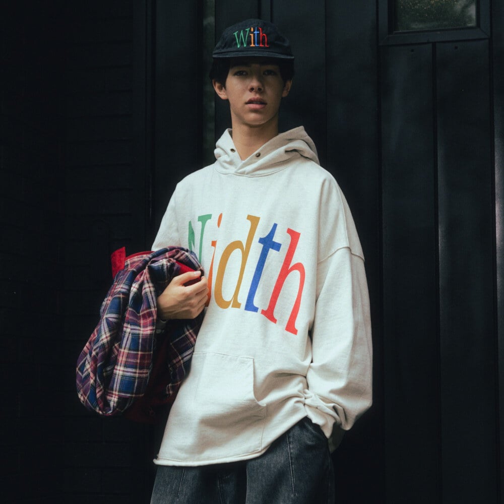 連帽上衣 Width Print Hoodie
