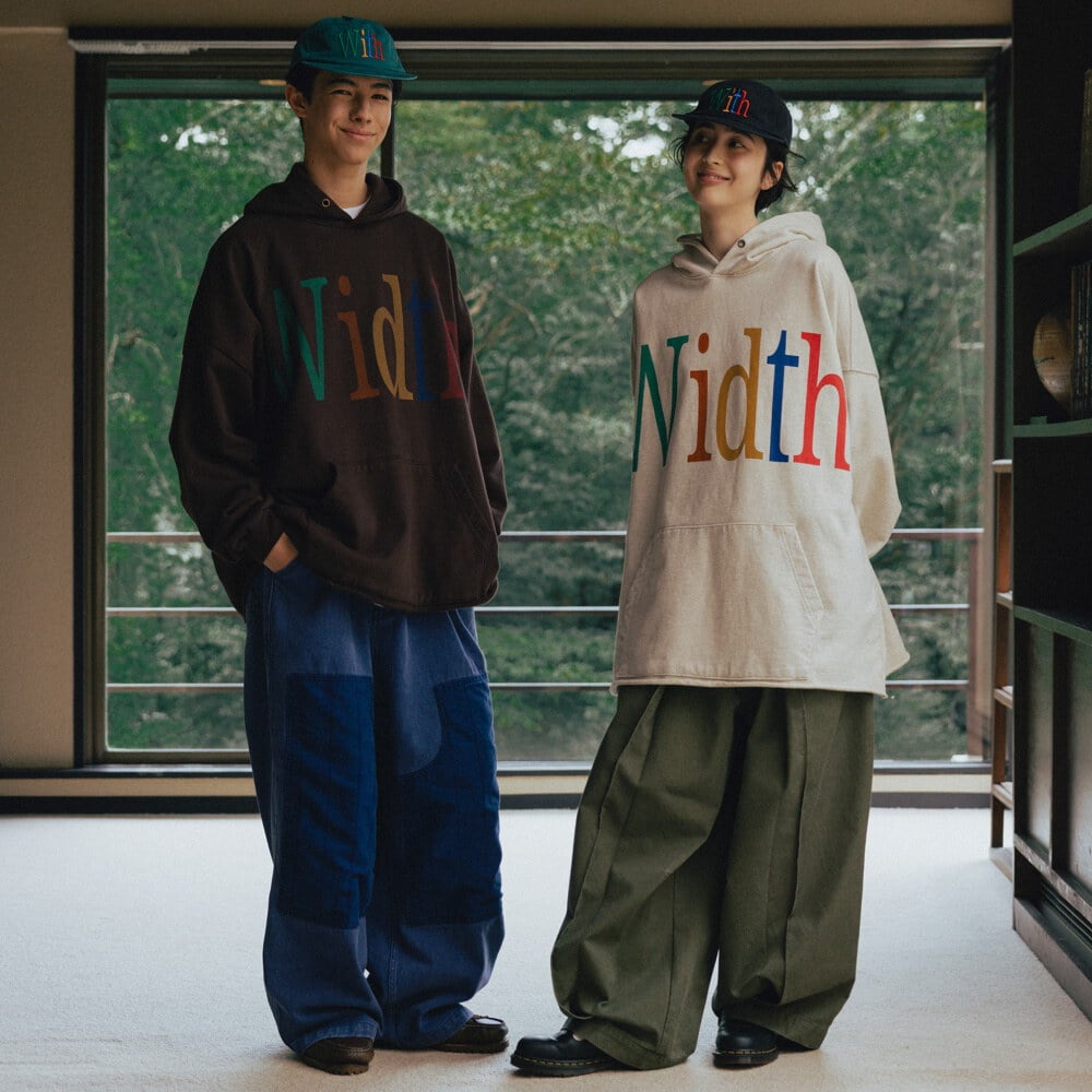 連帽上衣 Width Print Hoodie