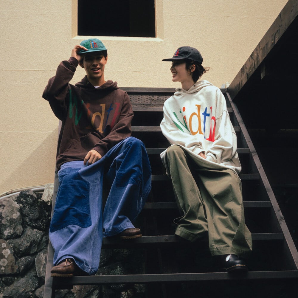 連帽上衣 Width Print Hoodie