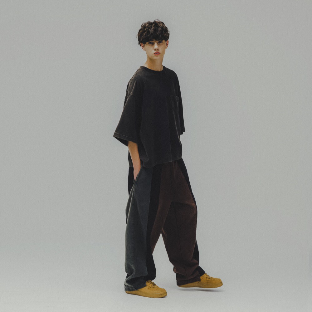 水洗口袋Tee Washed Wide Pocket Crop Tee
