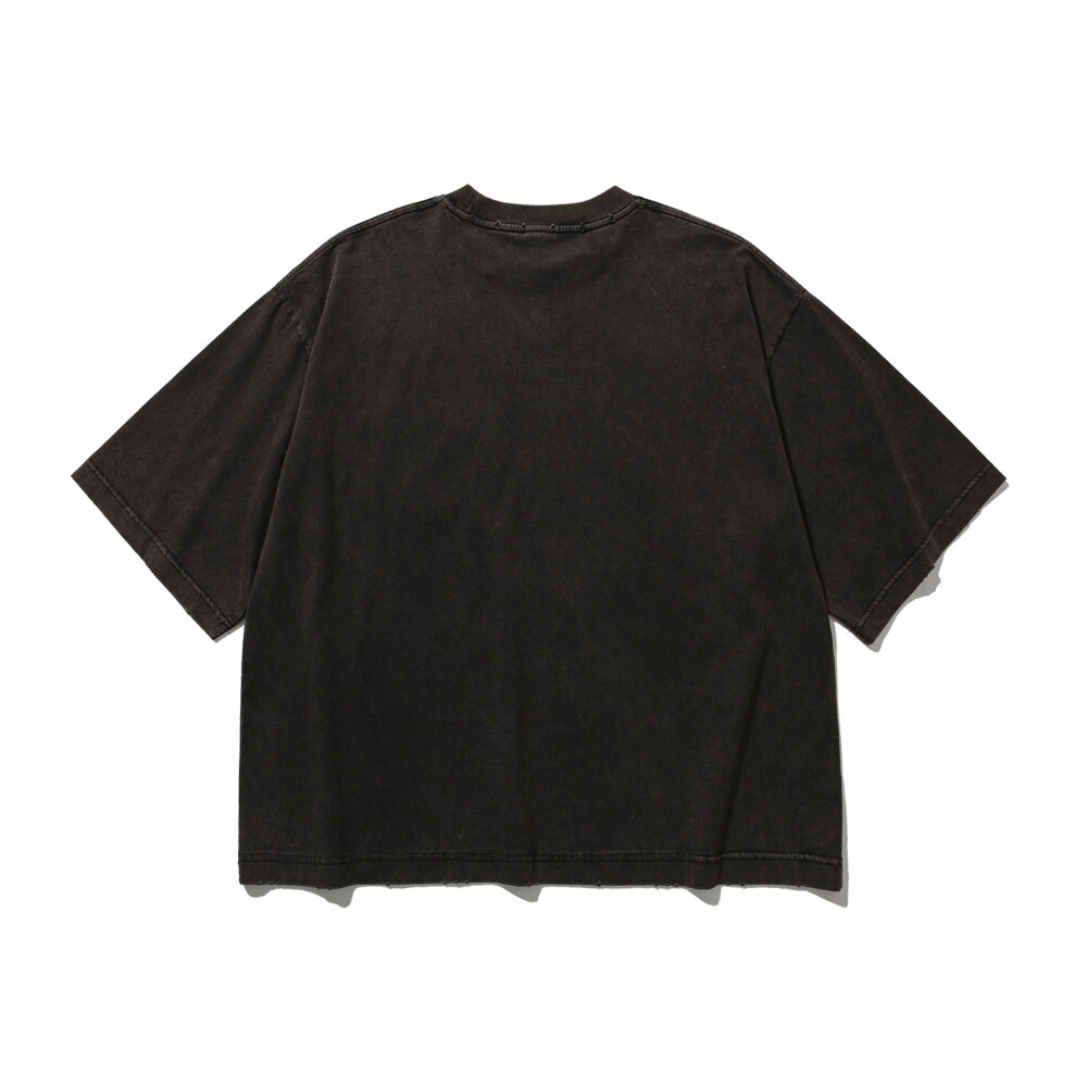 水洗口袋Tee Washed Wide Pocket Crop Tee