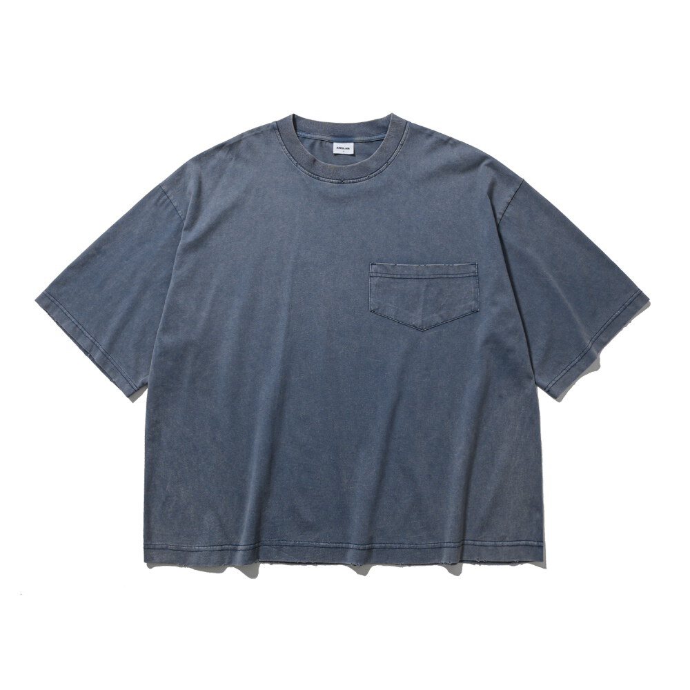 水洗口袋Tee Washed Wide Pocket Crop Tee