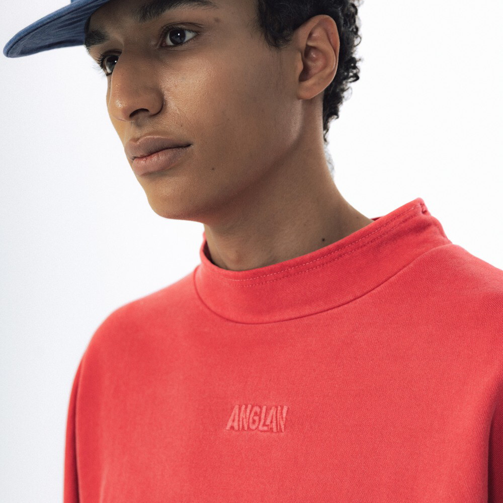 高領大學Tee Pigment High-Neck Sweat Shirt