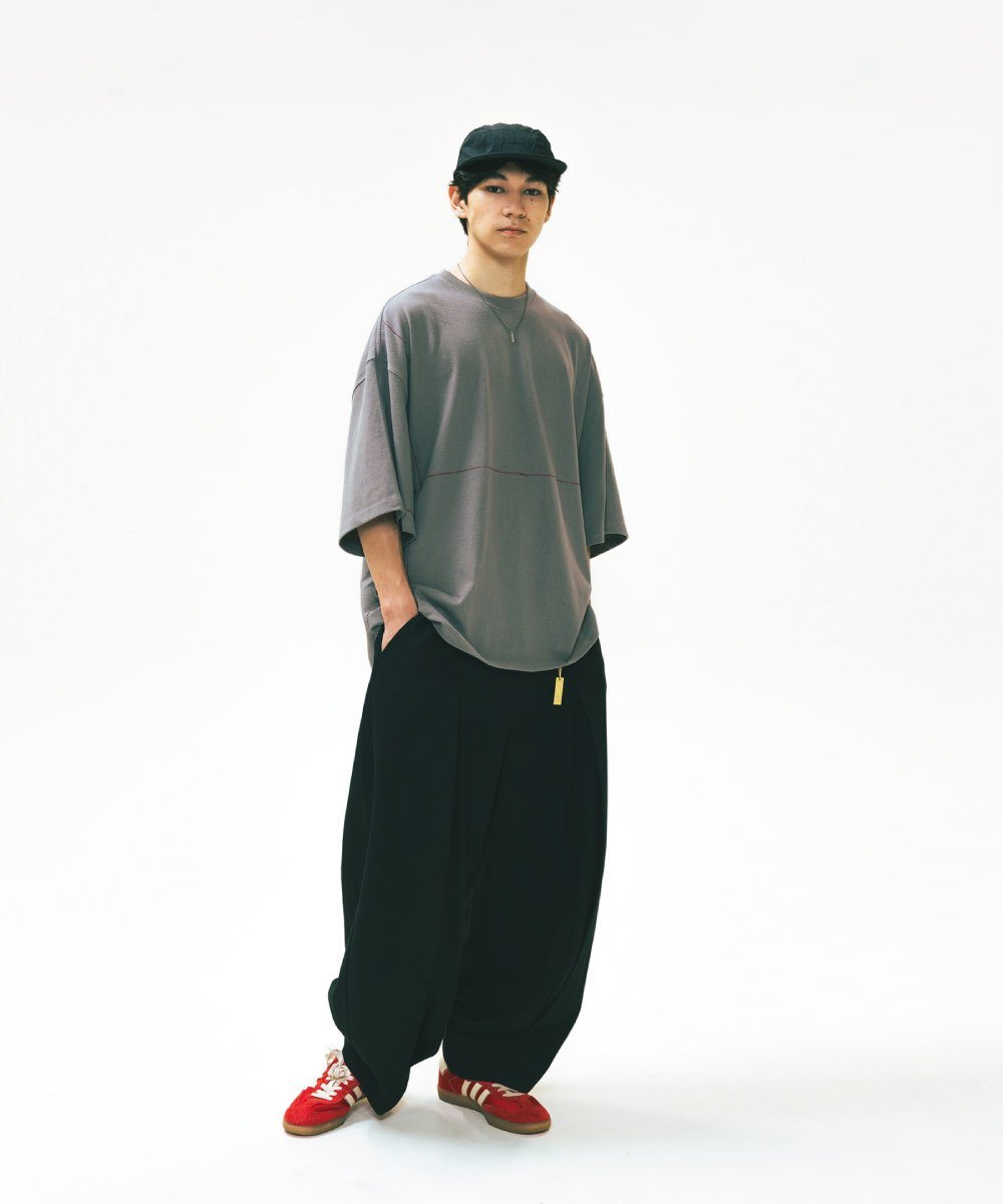 落肩印花Tee Size Graphic Half Tee