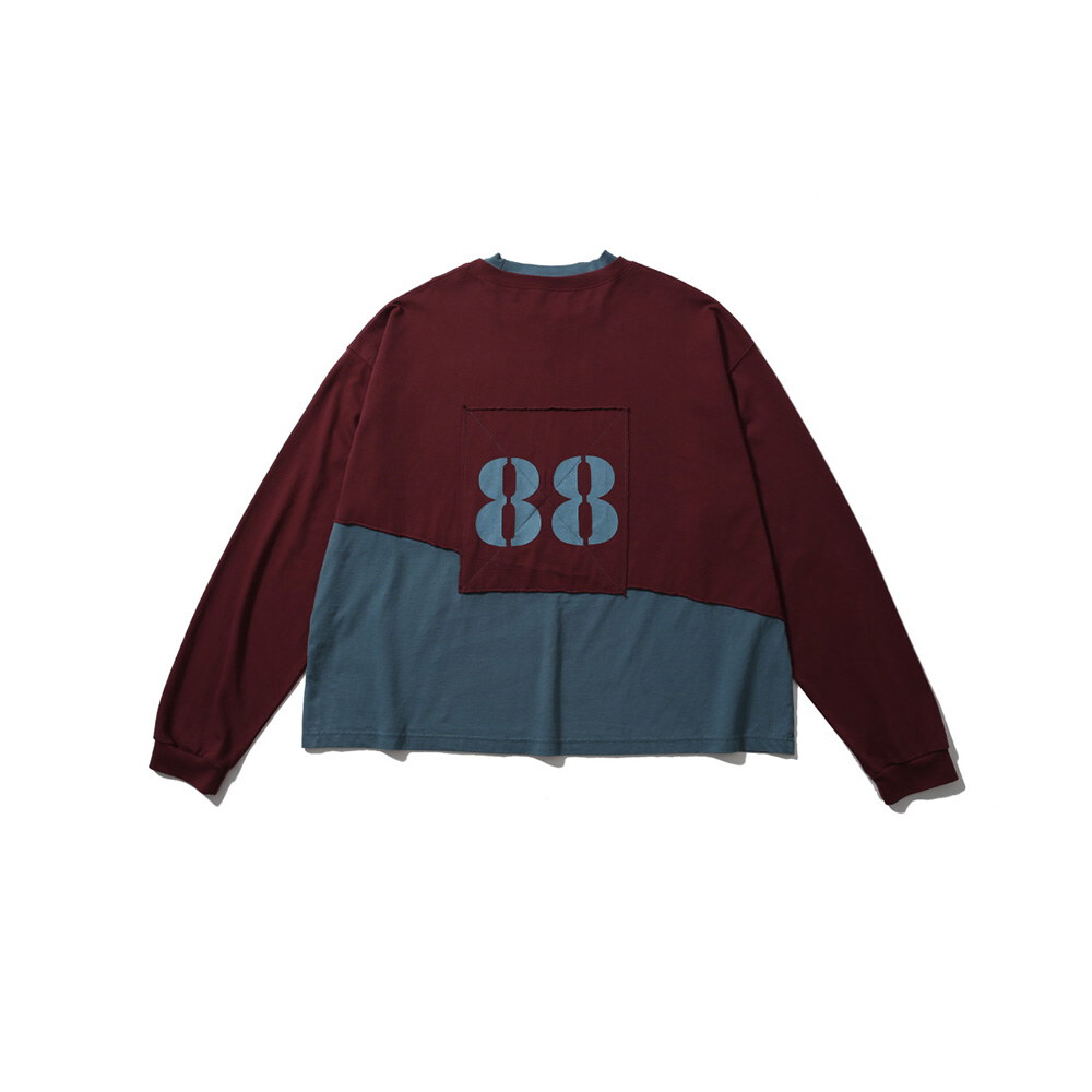 剪裁層次長袖上衣 Cut-Off Layered Long Sleeve