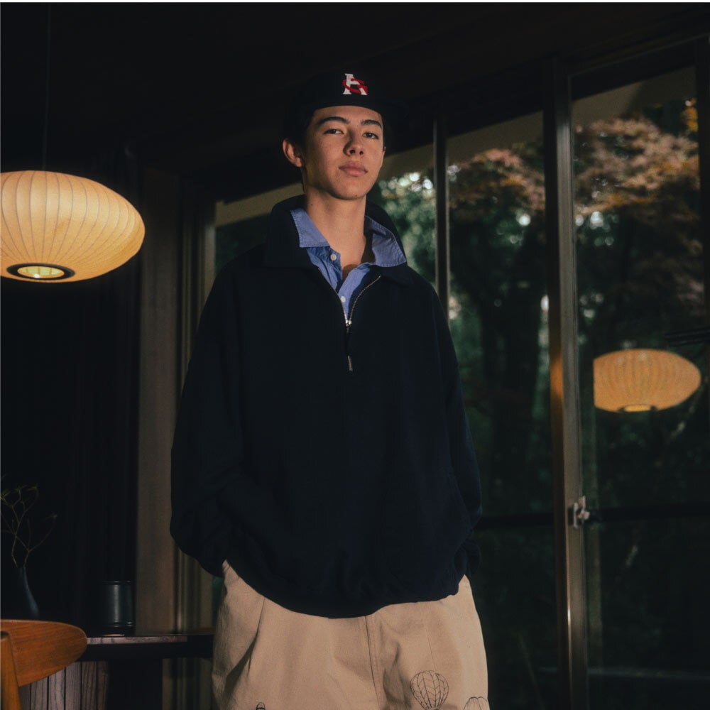 雙口袋大學TEE Boxing Pocket Collar Sweat Shirt