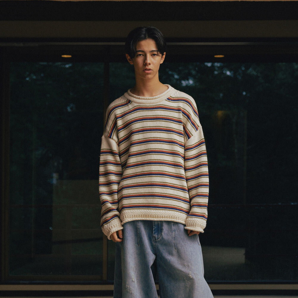 條紋毛衣 Multi Colored Stripe Sweater