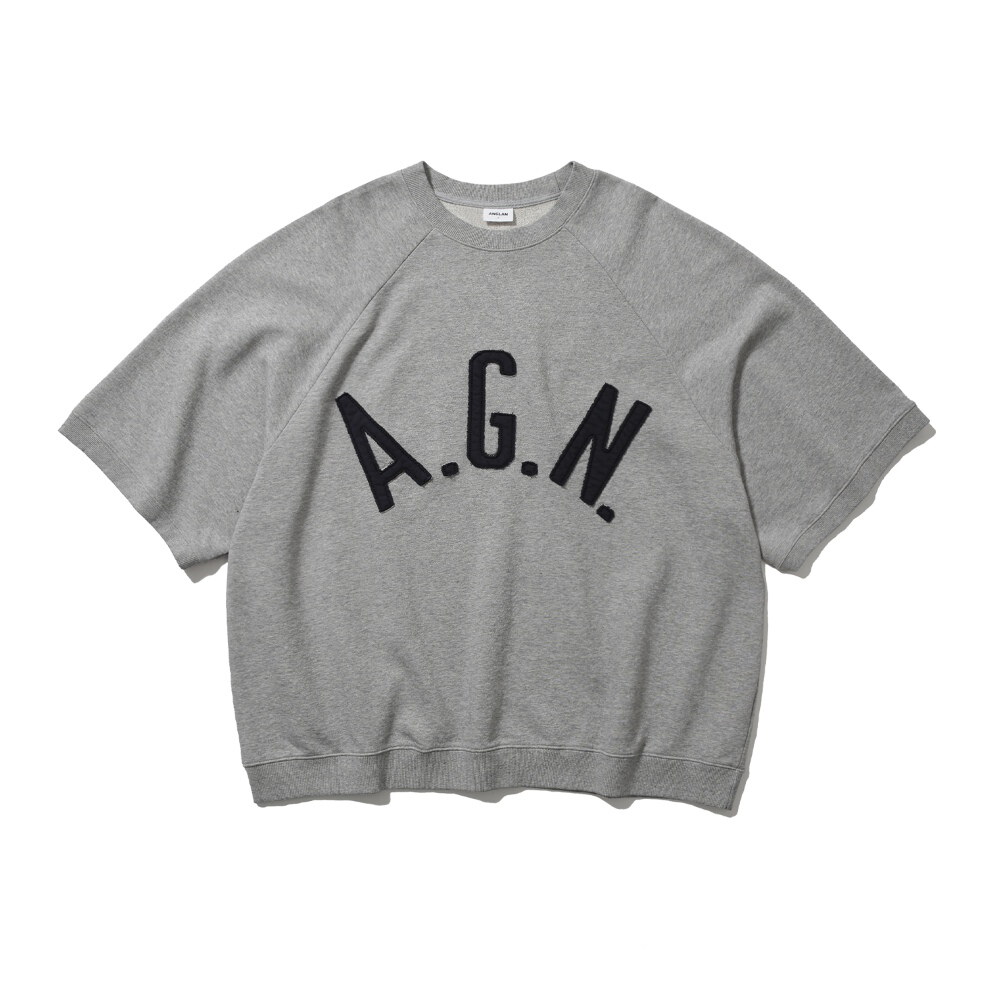 貼布短袖上衣 Applique Raglan Half Sweat Shirt