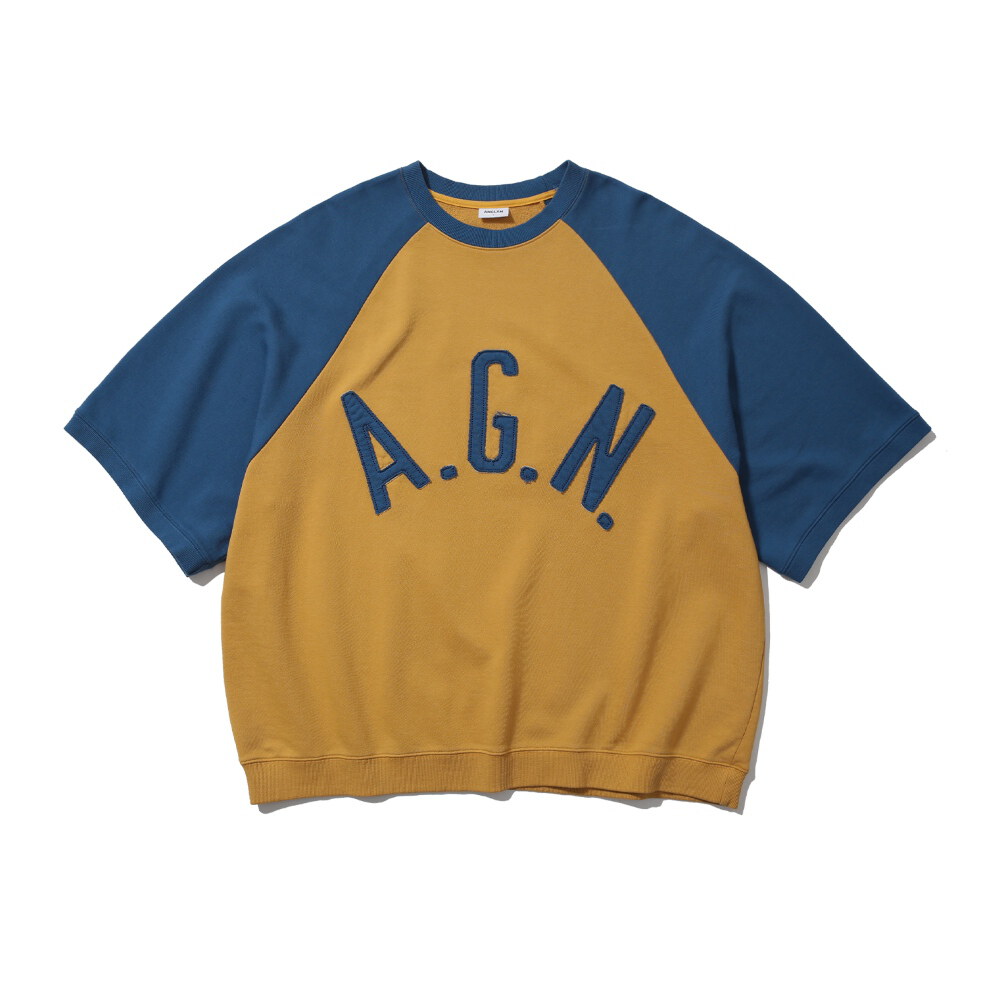 貼布短袖上衣 Applique Raglan Half Sweat Shirt