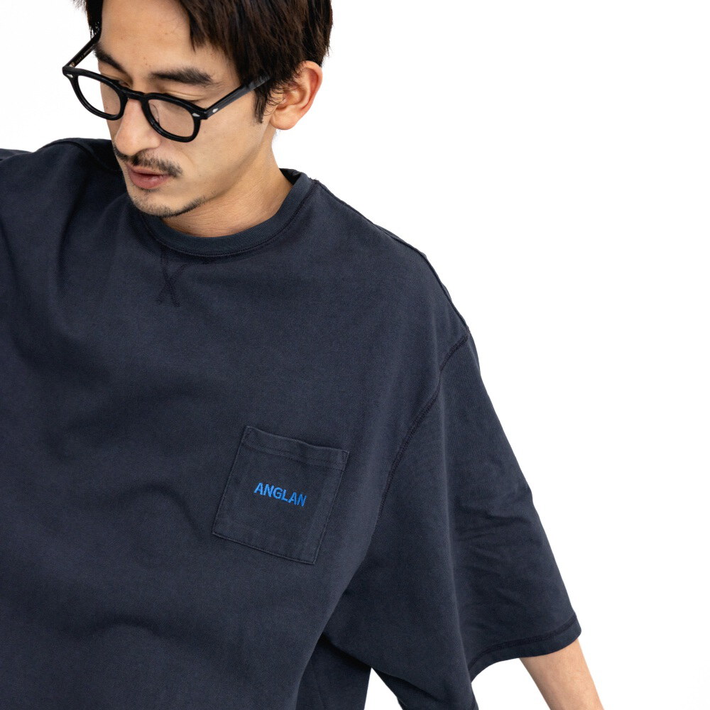 水洗刺繡口袋T Washed Embroidered Pocket Tee
