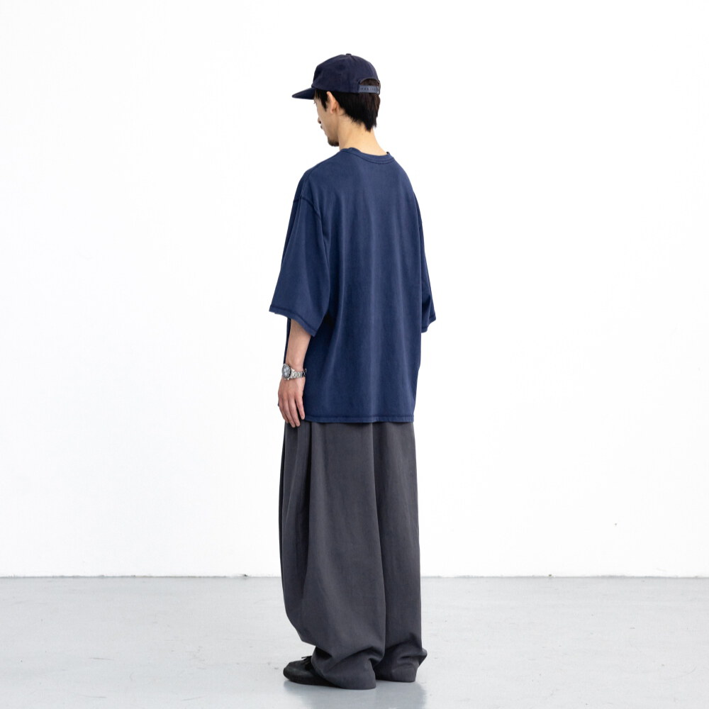 水洗刺繡口袋T Washed Embroidered Pocket Tee