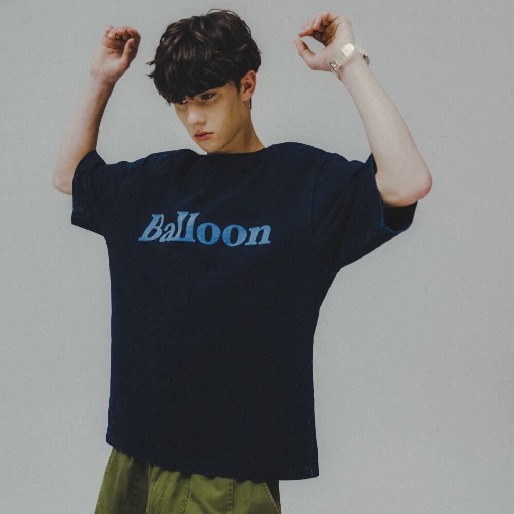 牛仔短Tee Balloon Denim Tee