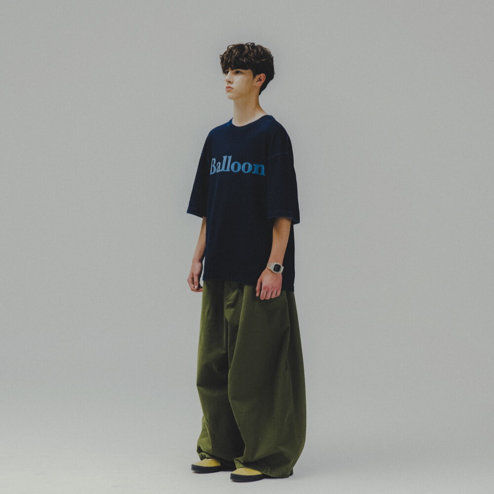 牛仔短Tee Balloon Denim Tee