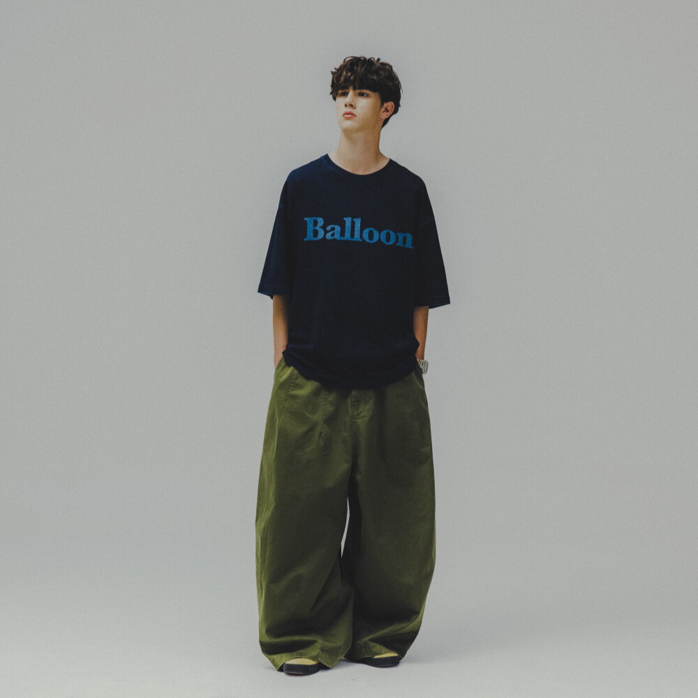 牛仔短Tee Balloon Denim Tee