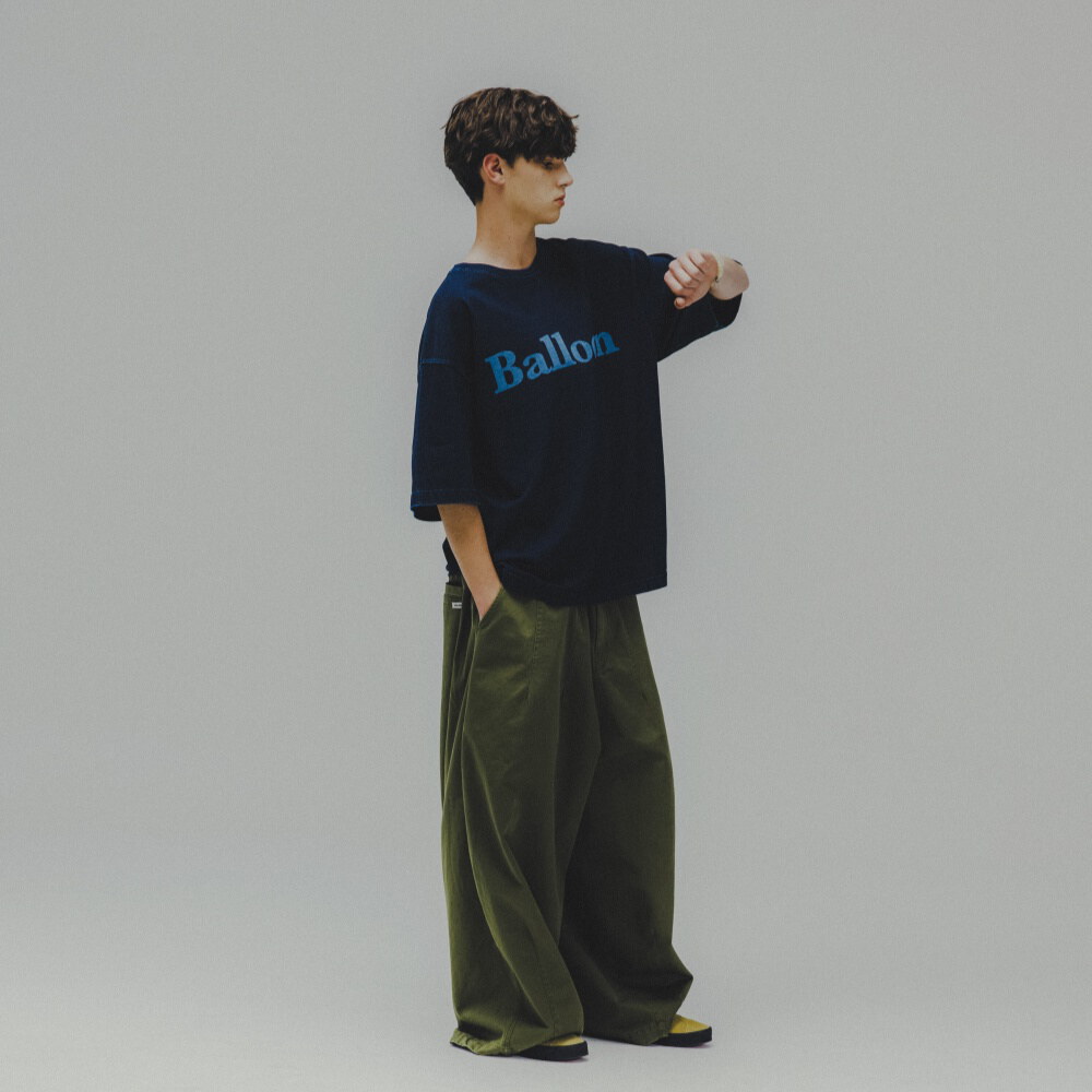 牛仔短Tee Balloon Denim Tee