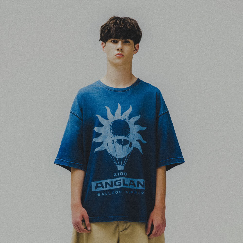 太陽圖案短Tee Graphic Denim Tee