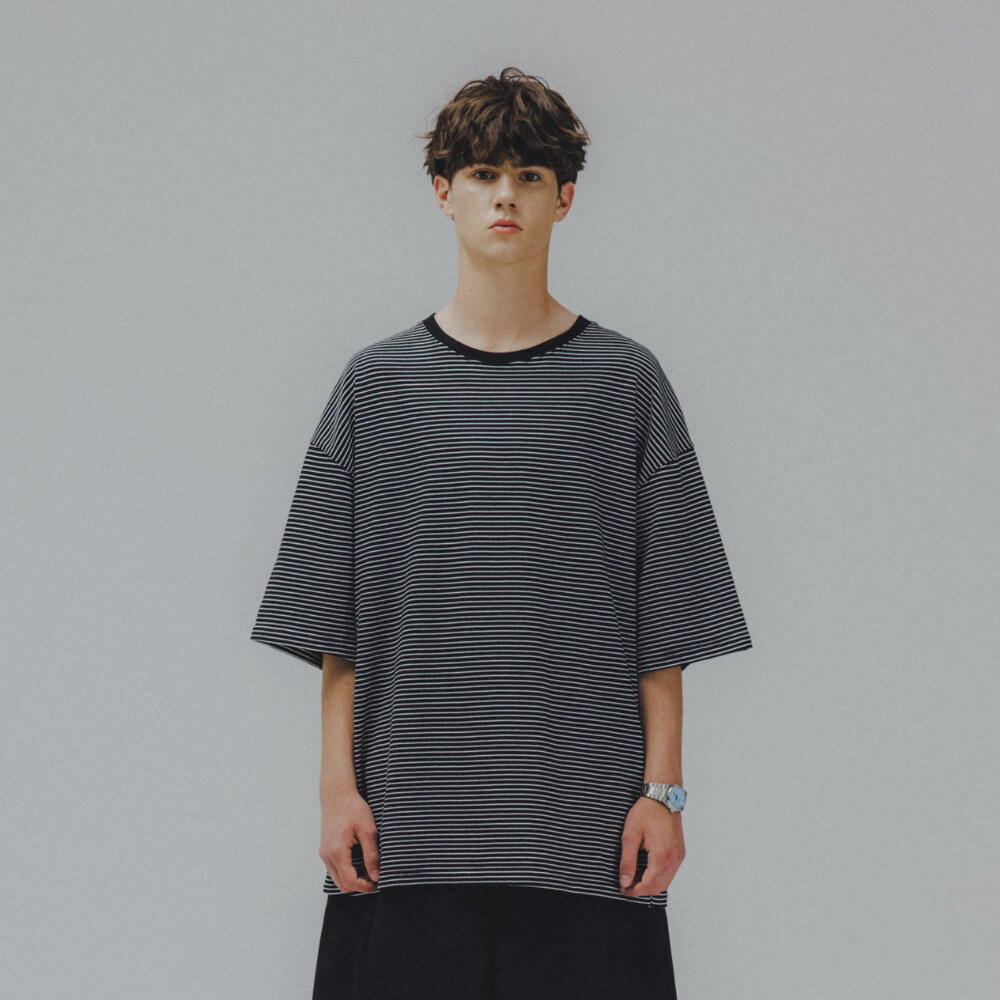 寬鬆條紋短Tee Essential Layer Half Tee