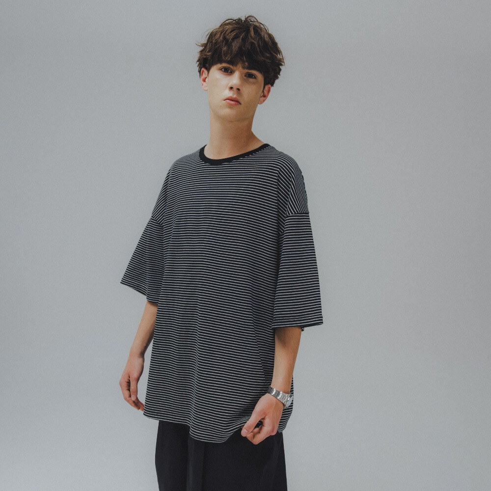 寬鬆條紋短Tee Essential Layer Half Tee