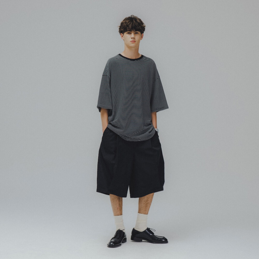 寬鬆條紋短Tee Essential Layer Half Tee