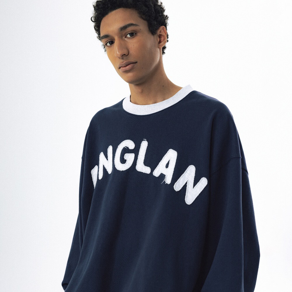 貼布logo大學Tee Applique Sweat Shirt