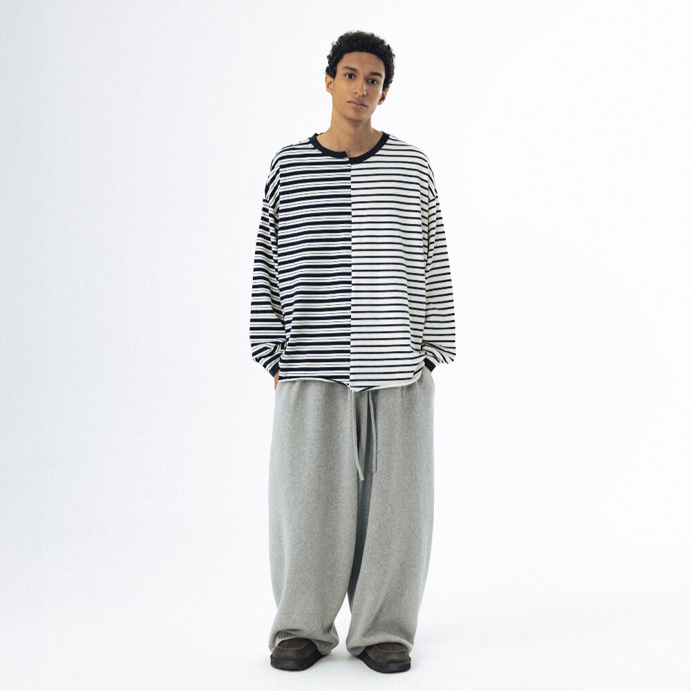 條紋上衣 Unbalanced Stripe Long Sleeve