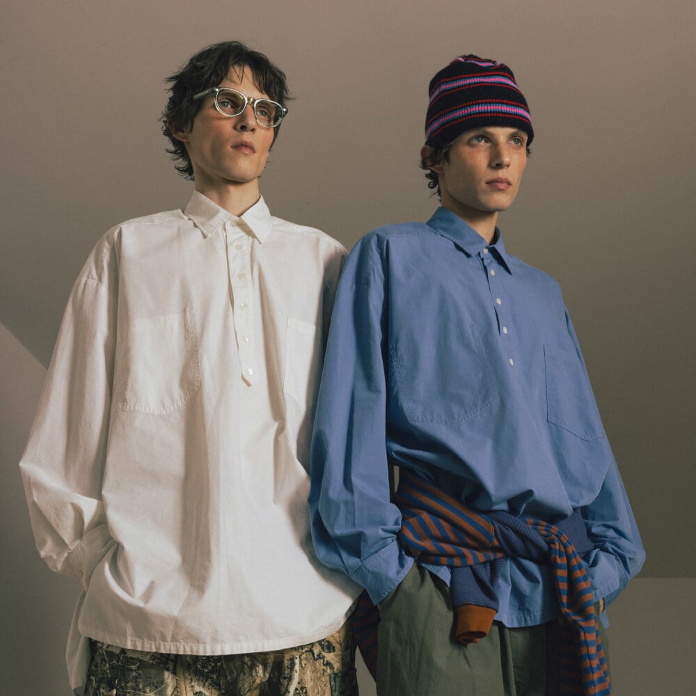 側開衩套頭襯衫 Pullover Side Slit Shirt